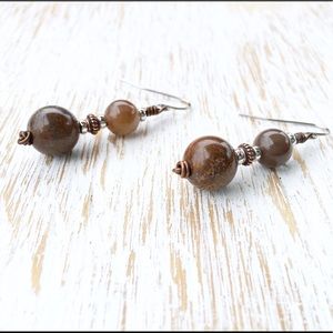Jasper Gemstone Earrings